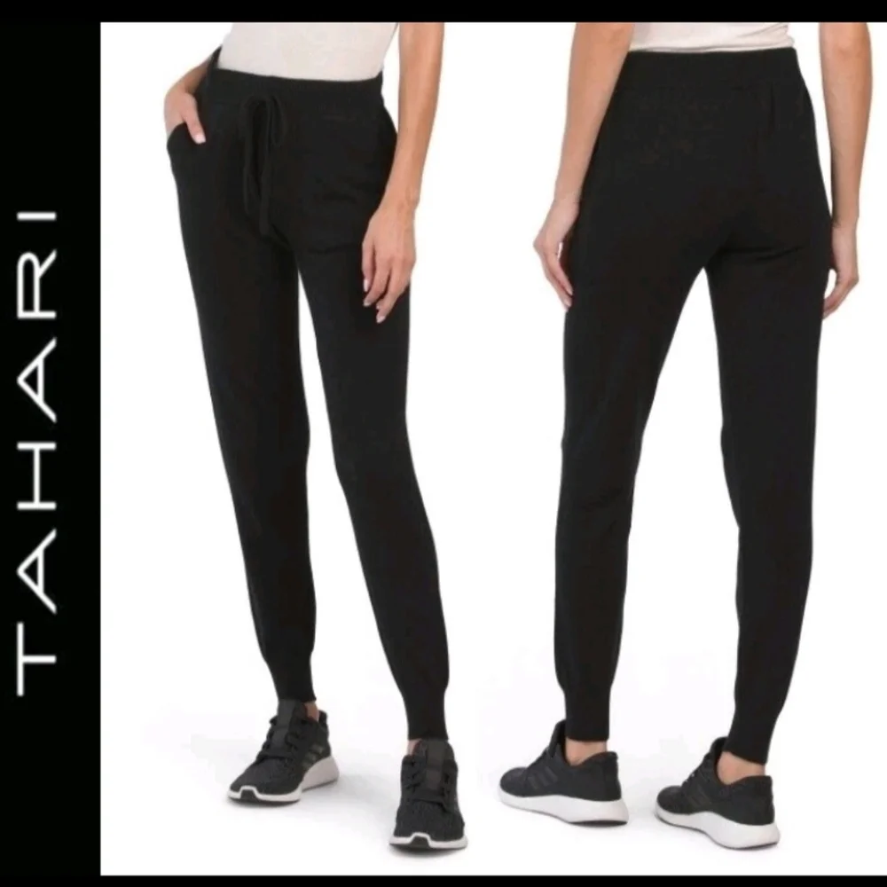 TAHARI WOMEN'S BLACK SWEATPANTS SIZE XL
